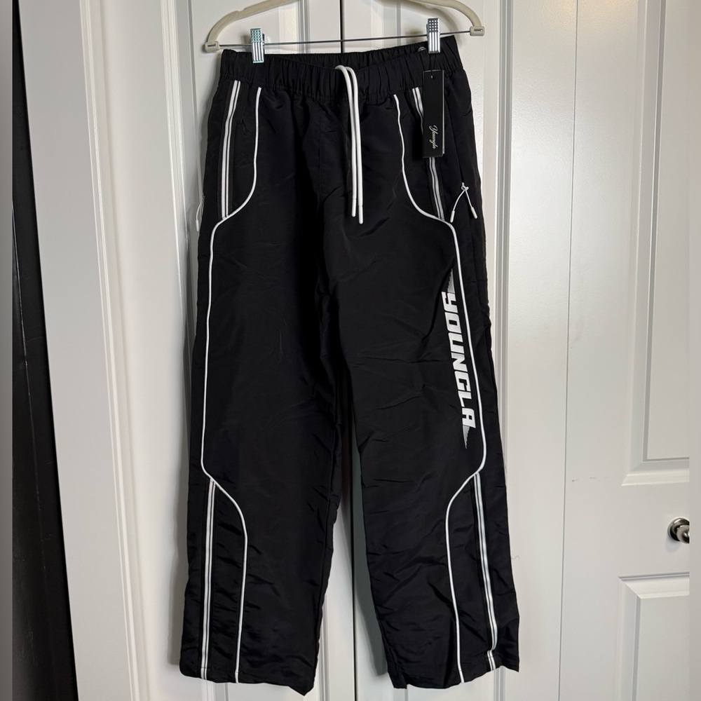 YoungLA Black Track Pants Women Small